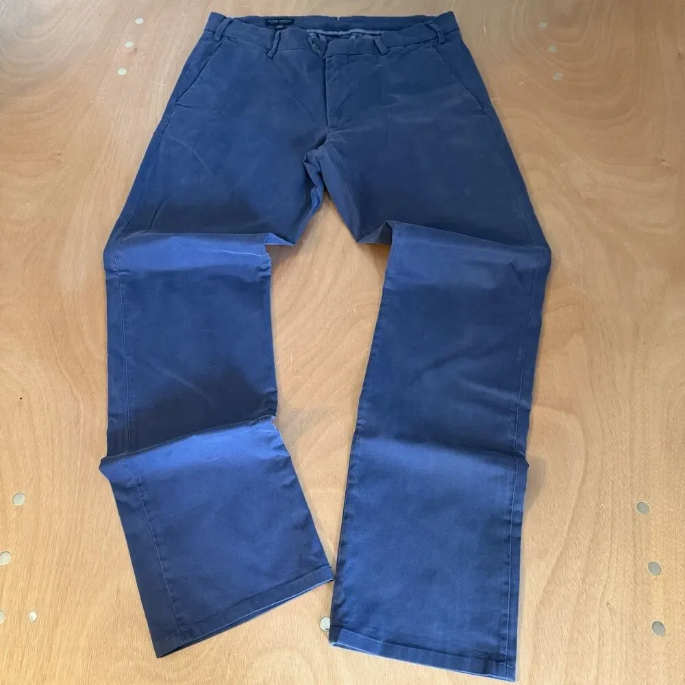 Peter Millar Crown Crafted Men's Size 33 Blue Performance Pants Golf Chino